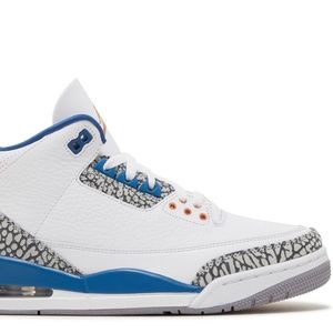 Nike Air Jordan 3 Retro Shoes Wizards white blue CT8532-148